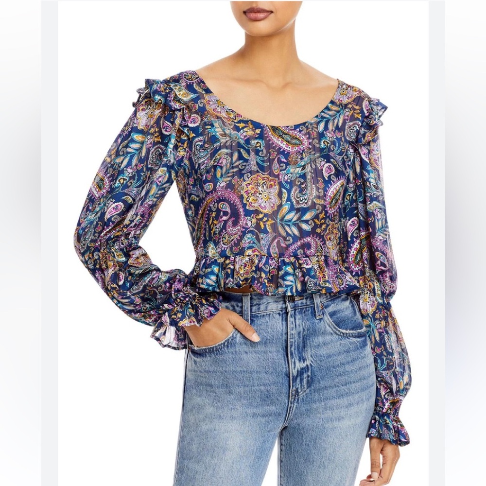Floral Paisley Print Women's Top